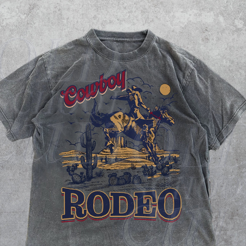 Vintage Western Cowboy Graphic T-Shirt, Retro 90s Graphic Western Shirt, Rodeo Tese, Rodeo Oversize Cowboy Shirt, Wild West Gift, Cool Gift.jpg