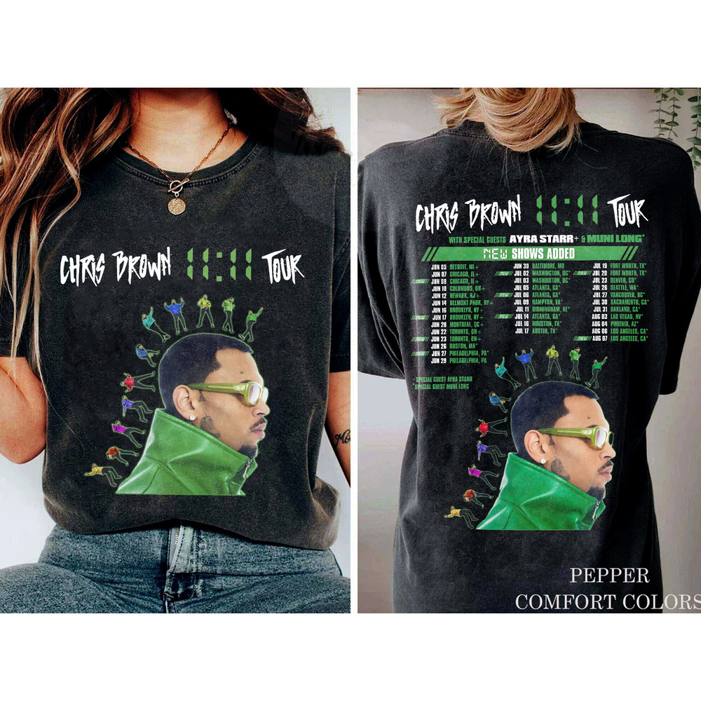 Chris Brown 1111 Tour 2024 Shirt, Chris Brown Fan Shirt, Chris Brown 2024 Concert, 11 11 Tour 2024, Chris Brown 11 11 Tour Tee.jpg