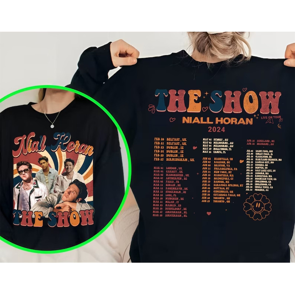 Niall Horan Tshirt, Niall Horan Hoodie, The Show Album Track List Shirt, Niall Horan Tour shirt Gift for men women unisex tshirt.jpg