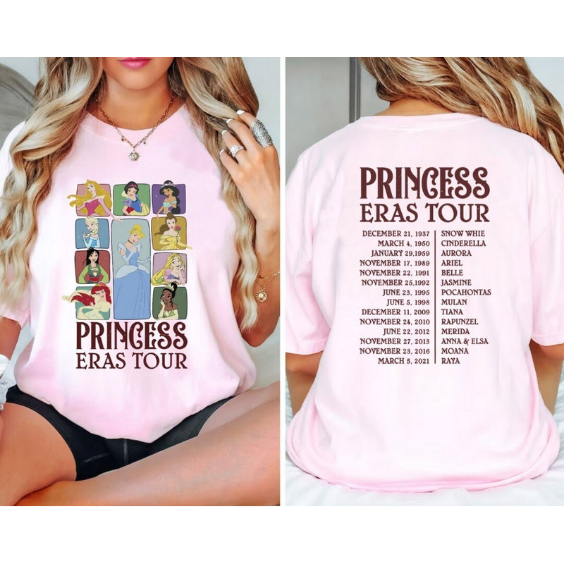 Princess The Eras Tour Shirt, Princess Tour Sweatshirt, Vintage Disney Shirt, Disney Princess Girl Shirt, Princess Eras Tour Toddler Youth.jpg