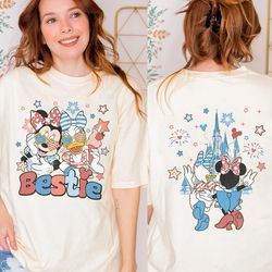 disneyworld minnie daisy happy 4th of july shirt, disneyland minnie daisy bestie patriotic shirt, wdw girls trip shirt