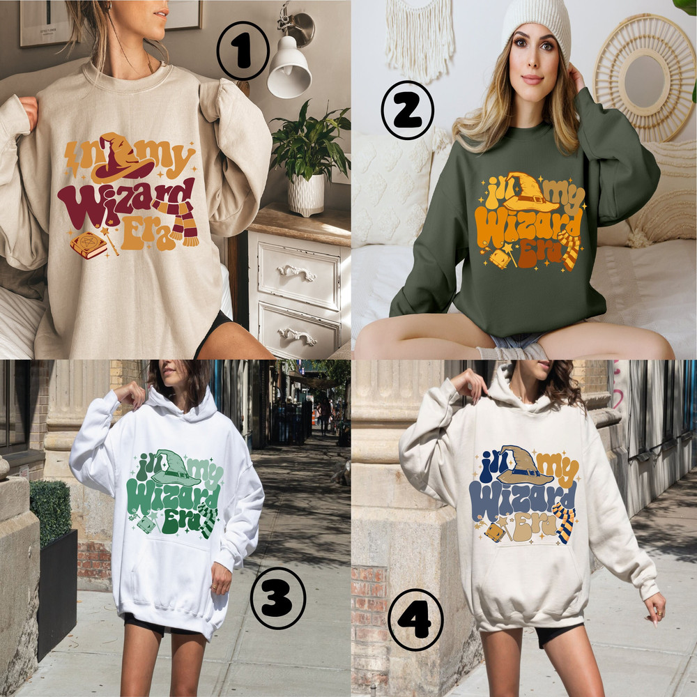 In My Wizard Era Sweatshirt, Wizard Sweatshirt, Wizard School Sweatshirt, Wizarding World Hoodie, Funny Wizard Hoodie, CUS-196.jpg