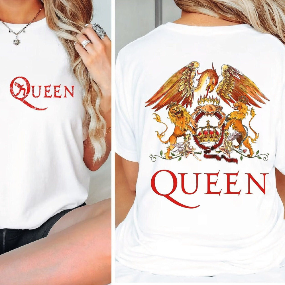 Queen Band Shirt, Freddie Mercury Shirt, Festival Clothing Rock Band, Vintage Style Queen Shirt, 80s Music Shirt, CUS-103.jpg