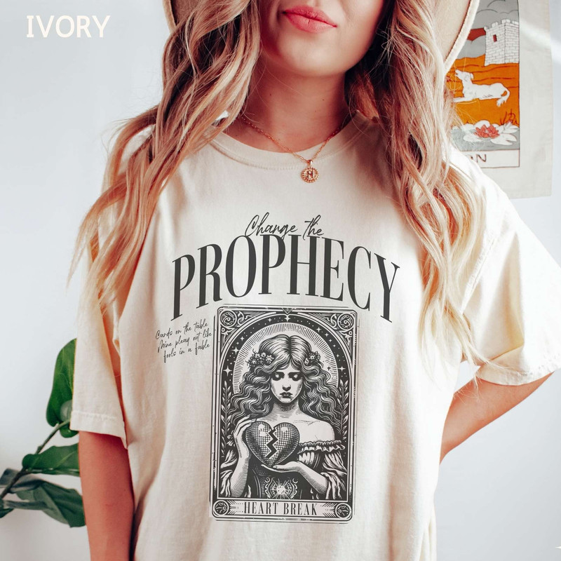 Tarot Card Prophecy Comfort Color Tshirt, Summer Concert Shirt Trendy Oversize Halloween Graphic Tee Swift Fan Gift Poet Merch Torture Lyric 1.jpg