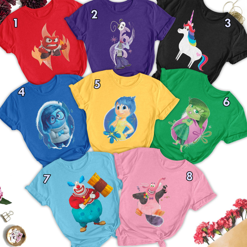 Custom Inside Character The World Shirt, Family Matching Group Shirt, Emotional Mental Health Birthday Matching Shirt, Holliday Trip Gift.jpg