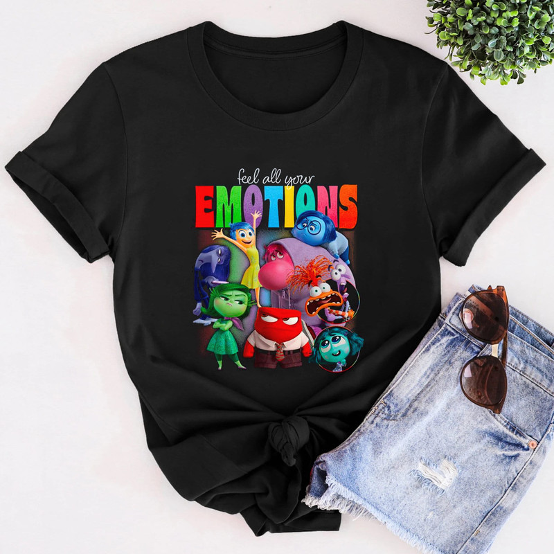 Feel All Your Emotions T-shirt, Funny Inside Character Family Matching Shirt, Movie Birthday Tee, Emotional Movie Birthday Gift For Kid.jpg
