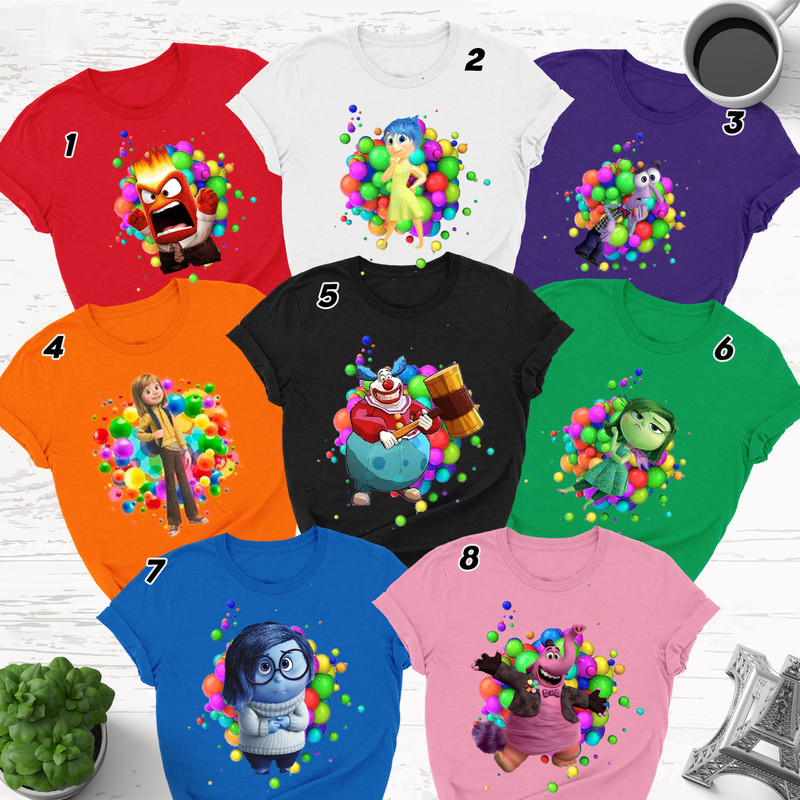 Inside Movie Characters Shirt, Custom Character Matching Family Classic Unisex Shirt, Birthday Gift For Family, Emotional Piece Movie Shirt.jpg