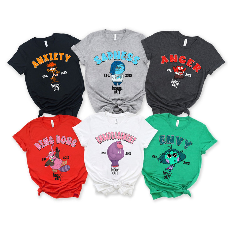 Inside Out Characters Shirts, Inside Out Sweatshirt, Inside Out Group Matching, Inside Out Family Party, Halloween Matching Costume.jpg