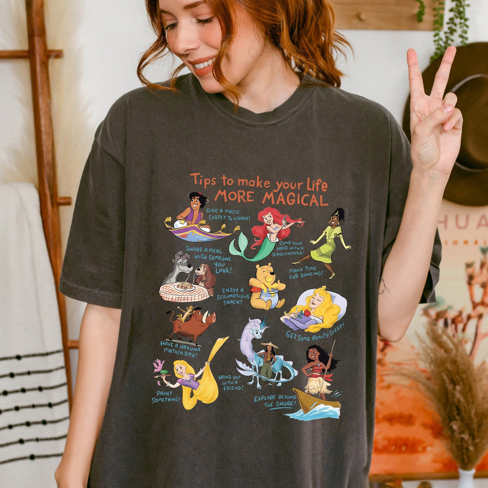Make Your Life Magical Comfort Colors Shirt, Princess Shirt, Disney Besties Shirt, Princess Squad Shirt,Princess Friends Magical Kingdom Tee.jpg