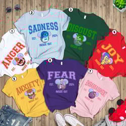 disneyland pixar inside out 2 shirt, inside out characters shirt, inside out friends shirt, bing bong shirt, anger shirt
