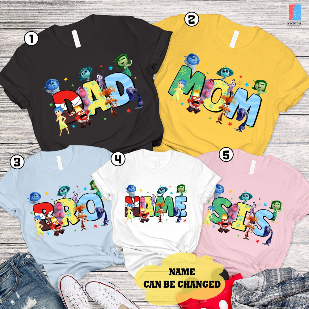 Inside Out Family Shirt, Inside Out Shirt, Disneyland Inside Out Shirt, Inside Out Birthday Shirt Matching Family Trip Shirt.jpg