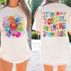 inside out feelings shirt, disneyland inside out shirt, mental health shirt, inside out joy anger anxiety shirt, inside