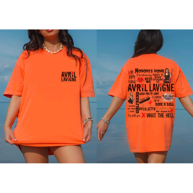 Avril Lavigne Song Title Shirt Avril Lavigne Merch tshirt.jpg