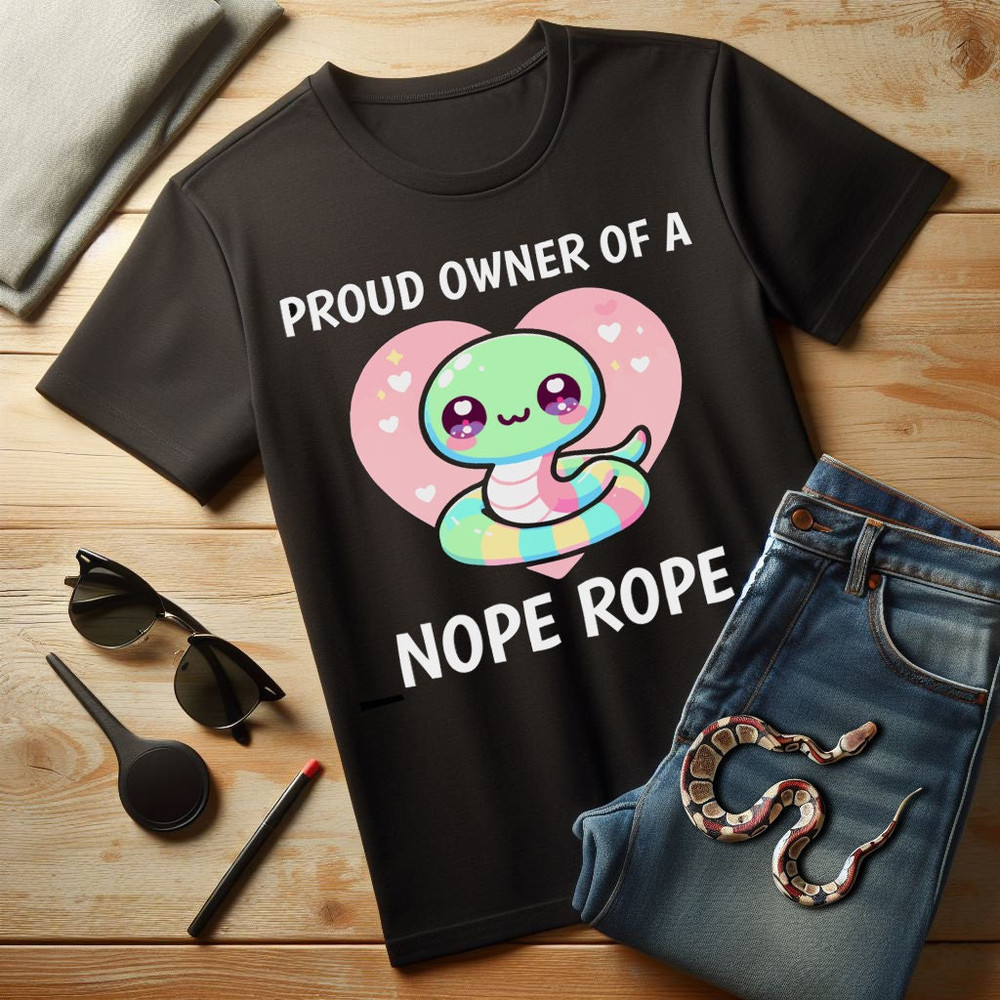 Proud Owner of a NOPE ROPE T-Shirt Funny Pet Ball Python Corn Milk Snake Perfect Cute boa king garter hognose Best Snek tshirt.jpg