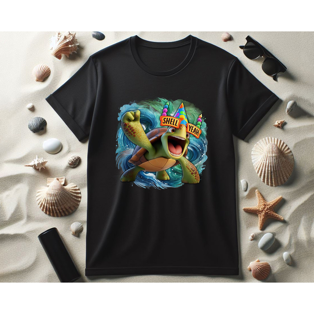 Turtle SHELL YEAH T-Shirt Funny Painted Box Turtle Shirt Perfect Cute Birthday Party tshirt Best Tortoise Lover Gift.jpg