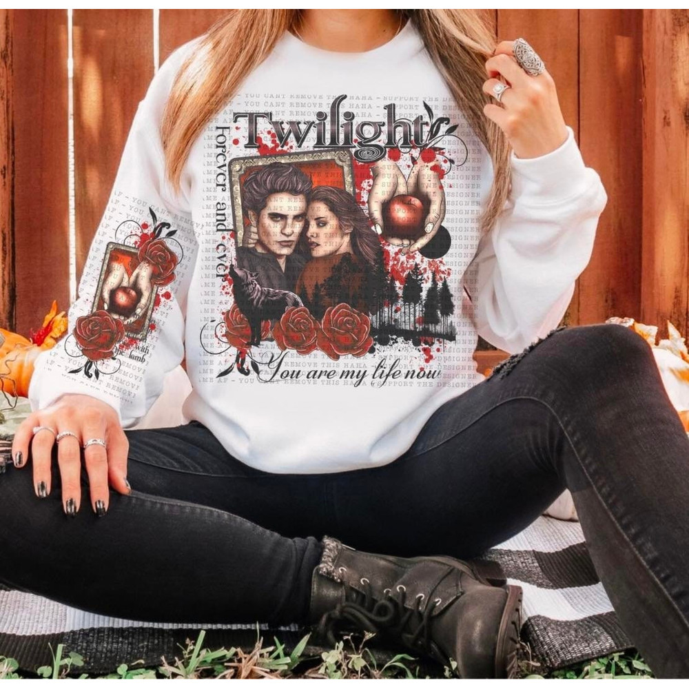 Twilight tshirt twilight merch crewneck Edward and Bella.jpg