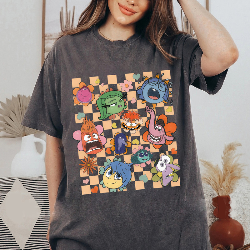 Emotions Inside Out Characters Comfort Colors Shirt, Joy Disgust Fear Sadness Anger Tee, Pixar Inside Out Movie SweatShirt, Cartoon Shirt.jpg