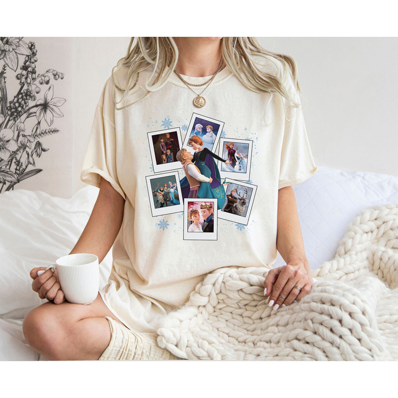 Frozen His Anna And Her Kristoff T-shirt, Elsa and Anna Shirt, Disney Couples Matching 2024 Tee, Disneyland Vacation Tee, Frozen Characters.jpg