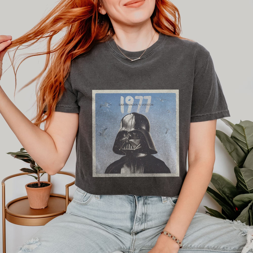Star Wars Darth Vader's Version 1977, Star Wars Face Shirt, Galaxy's Edge Shirt, Family Vacation Gift, Star Wars Galactic Tour Poster Shirt.jpg