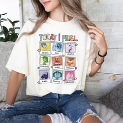 today i feel inside out shirt, disney joy sadness fear disgust angry shirt, inside out characters shirts