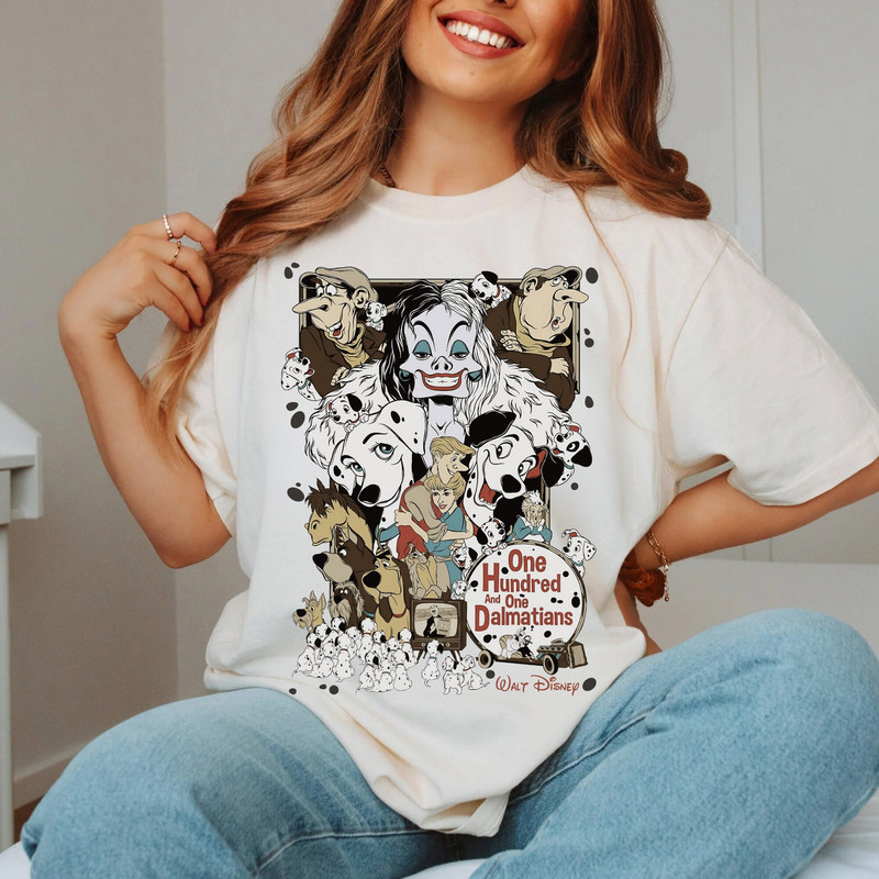Vintage 101 Dalmatians Comfort shirt, Womens Dog shirt, Cruella De Vil Shirt, Magic Kingdom Holiday Shirt, Disneyland Vacation Trip, LoveDog.jpg