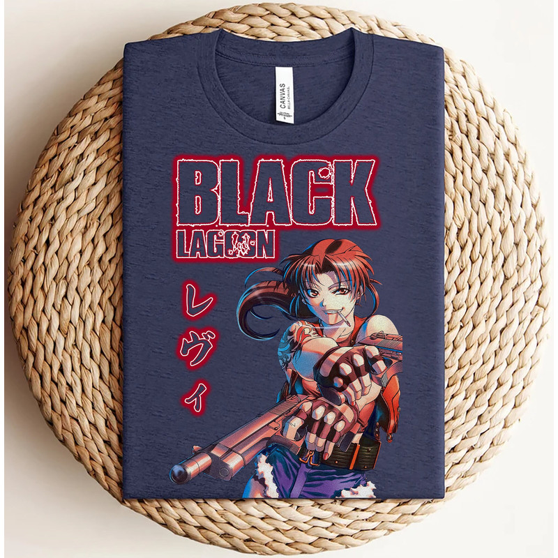 Black Lagoon Shirt, Anime Girl Shirt, Anime Shirt Woman, Gift For Her, Anime Waifu Shirt, Anime Merch, Anime Hoodie, Anime Sweatshirt.jpg