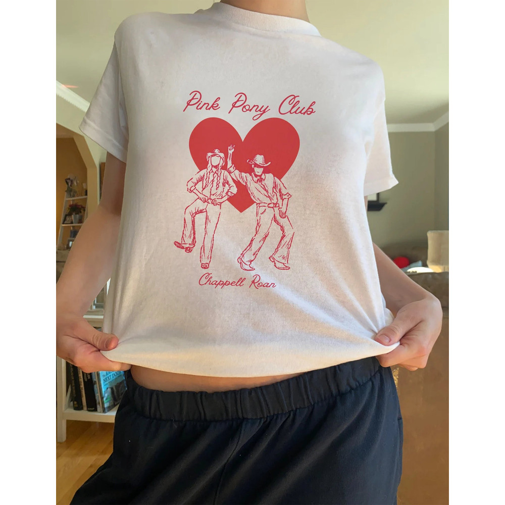 Chappell Roan T-Shirt- Pink Pony Club- Rise and Fall of a Midwest Princess- Chappell Roan Merch- Olivia Rodrigo tour- Vintage Cotton Tee.jpg