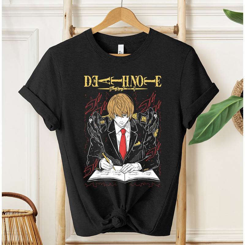 Death Note Shirt, Kira Shirt, Anime Shirt, L Shirt, Anime Clothes, Anime Hoodie, Anime Sweatshirt, Gift For Him, Gift For Her, Anime Gift.jpg