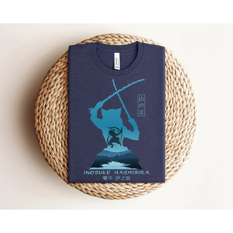 Demon Slay Shirt, Inosuke Shirt, Anime Clothes, Trendy Clothes, Gift For Him, Anime Silhouette , Manga Shirt, Anime Merch, Anime Graphic Tee.jpg