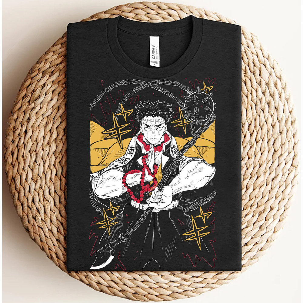 Demon Slayer Shirt, Gyomei Shirt, Stone Hashira Shirt, Demon Slayer Corps Shirt, Anime Shirt, Graphic Anime Tee, Unisex Shirt, Gift For Him.jpg