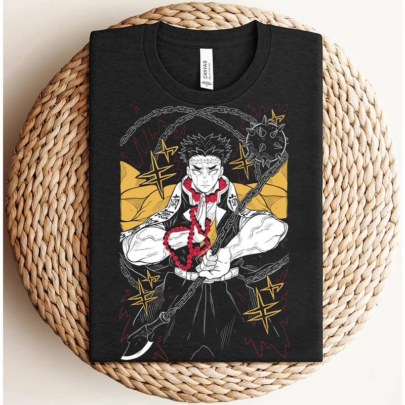 Demon Slayer Shirt, Gyomei Shirt, Stone Hashira Shirt, Demon Slayer Corps Shirt, Anime Shirt, Graphic Anime Tee, Unisex Shirt, Gift For Him.jpg