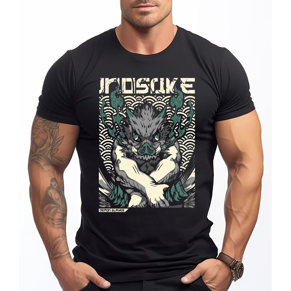 Demon Slayer Shirt, Inosuke Shirt, Kimetsu No Yaiba Shirt, Rengoku Set Your Heart Ablaze Shirt, Anime Hoodie, Anime Gitt, Anime Sweatshirt.jpg