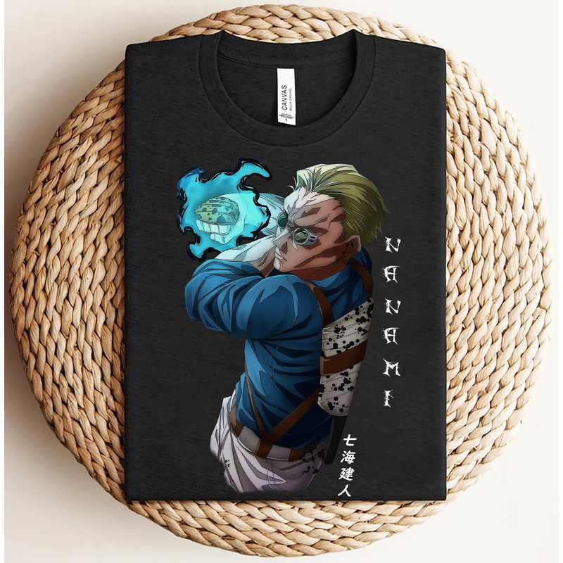 Jujutsu Kaisen Nanami Shirt, Kento Nanami Shirt, JJK Shirt, Jujutsu Kaisen T-Shirt, Manga Streetwear, Badass Nanami Jujutsu Kaisen Shirt.jpg