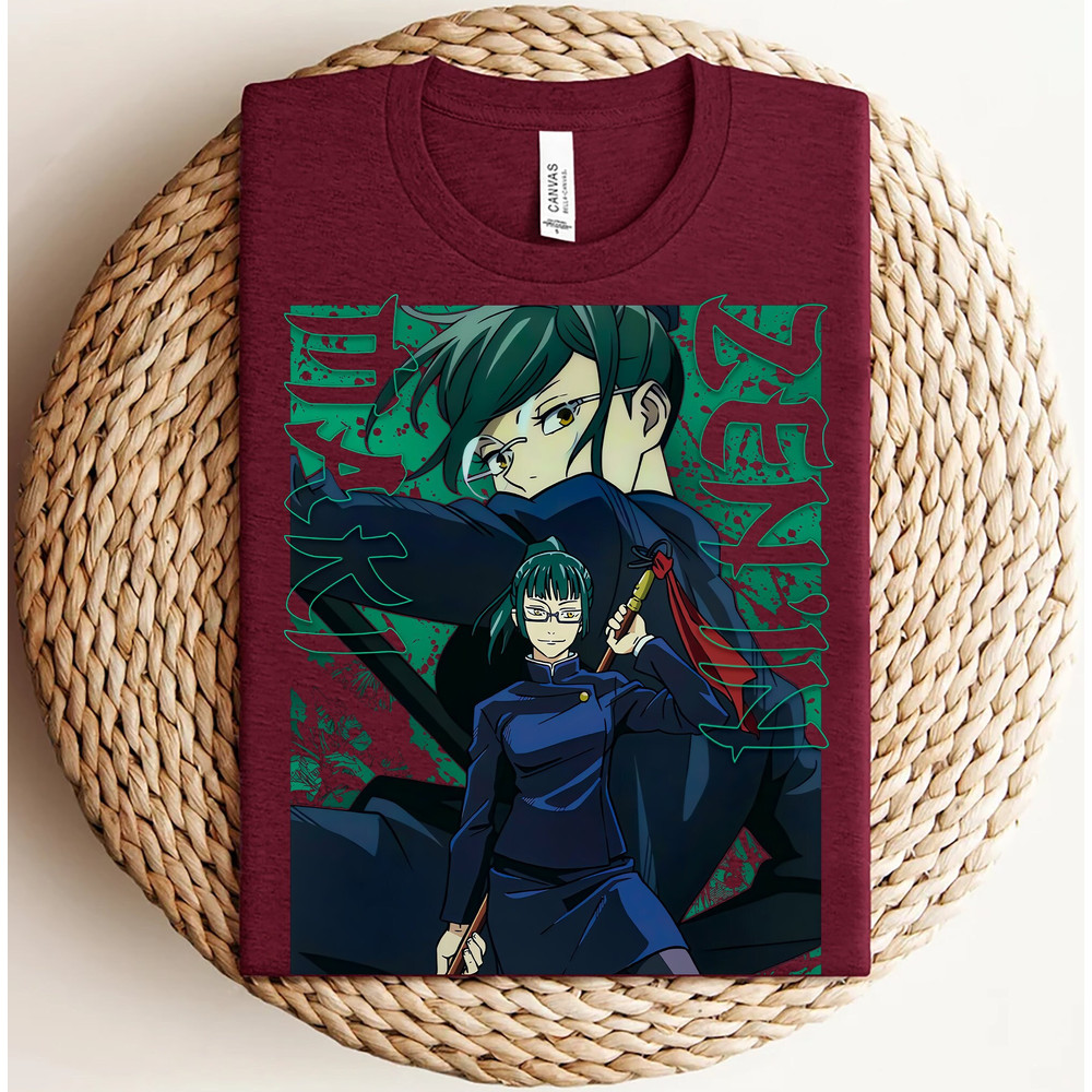 Jujutsu Kaisen Shirt, Maki Shirt, Zenin Shirt, JJK Shirt, Anime Shirt, Anime Clothes, Anime Merch, Manga Tshirt, Anime Graphic Tee, Unisex.jpg
