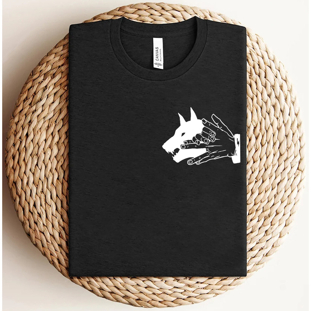 Jujutsu Shirt, Megumi Wolf Sign Shirt, Kon Shirt, Anime Merch, Anime Gift, Gift For Him, Gift For Her, Unisex Shirt, JJK Shirt, Handmade.jpg