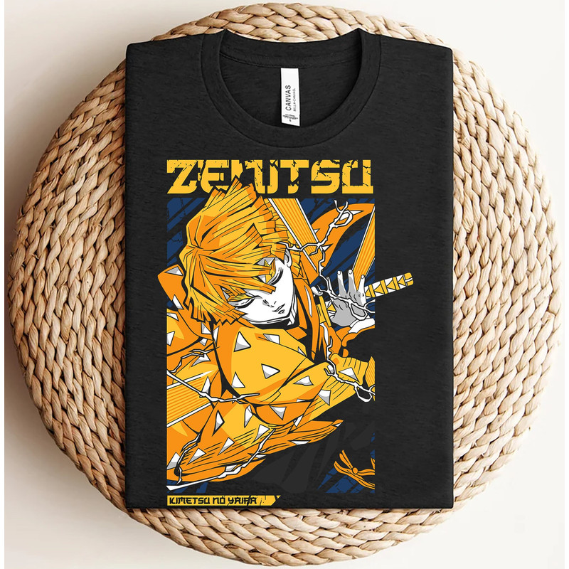 Zenitsu Shirt, Demon Slayer Shirt, Kimetsu No Yaiba Shirt, Gift For Him, Gift For Her, Unisex Shirt, Gift For Kids, Lightning Hashira Shirt.jpg