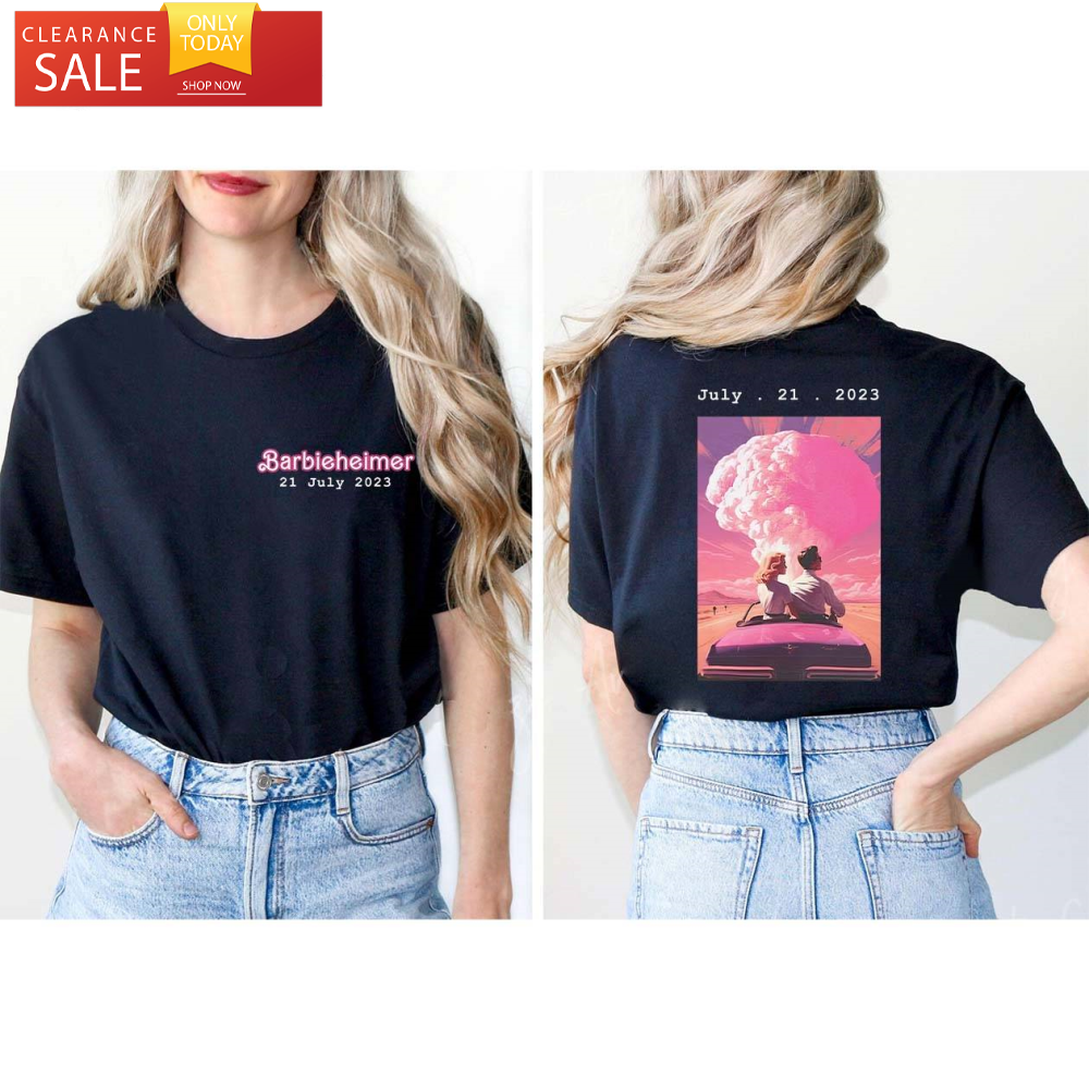 Barbenheimer Shirt Printed 2 Sides Oppenheimer Merch - Happy Place for Music Lovers.jpg