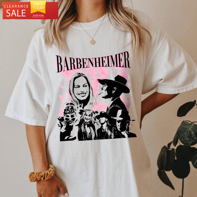 Barbenheimer T Shirt Barbie Merch Movie Gift - Happy Place for Music Lovers.jpg