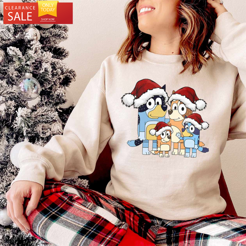 Bluey Family Christmas Shirt Bluey Shirt for Family - Happy Place for Music Lovers.jpg