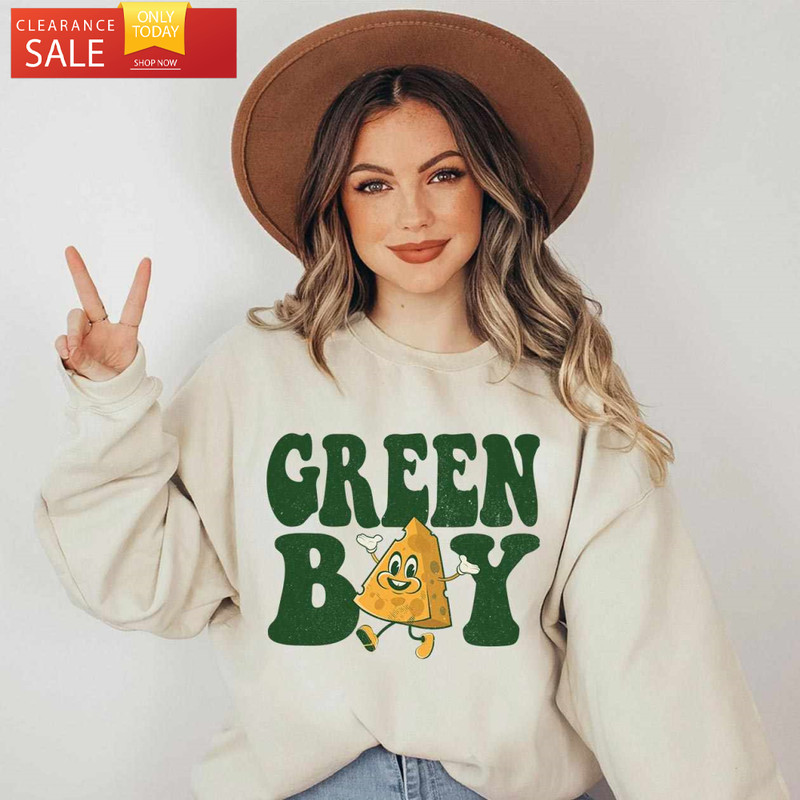 Cheese Head Green Bay Crewneck Wisconsin Sweatshirt - Happy Place for Music Lovers.jpg