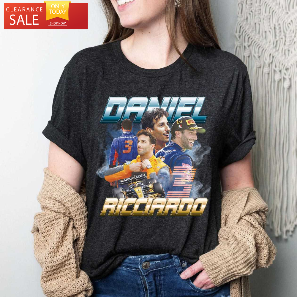 Daniel Ricciardo Vintage Tee 90s Style Dr3 Shirt - Happy Place for Music Lovers.jpg