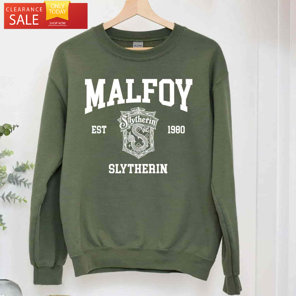 Draco Malfoy Sweatshirt Harry Potter Slytherin Shirt Slytherin Gifts - Happy Place for Music Lovers.jpg