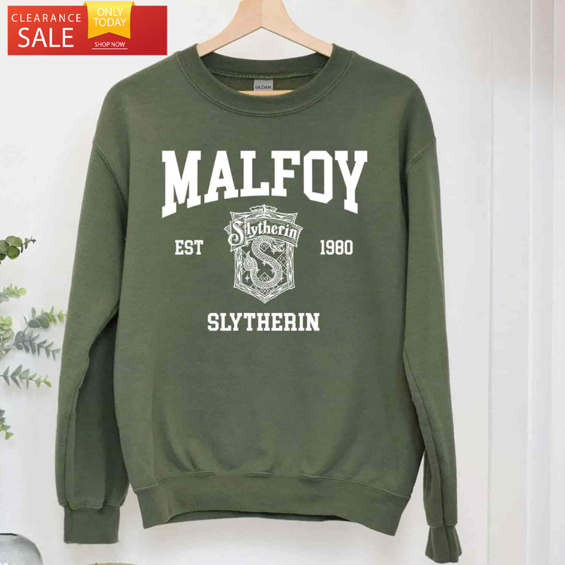 Draco Malfoy Sweatshirt Harry Potter Slytherin Shirt Slytherin Gifts - Happy Place for Music Lovers.jpg