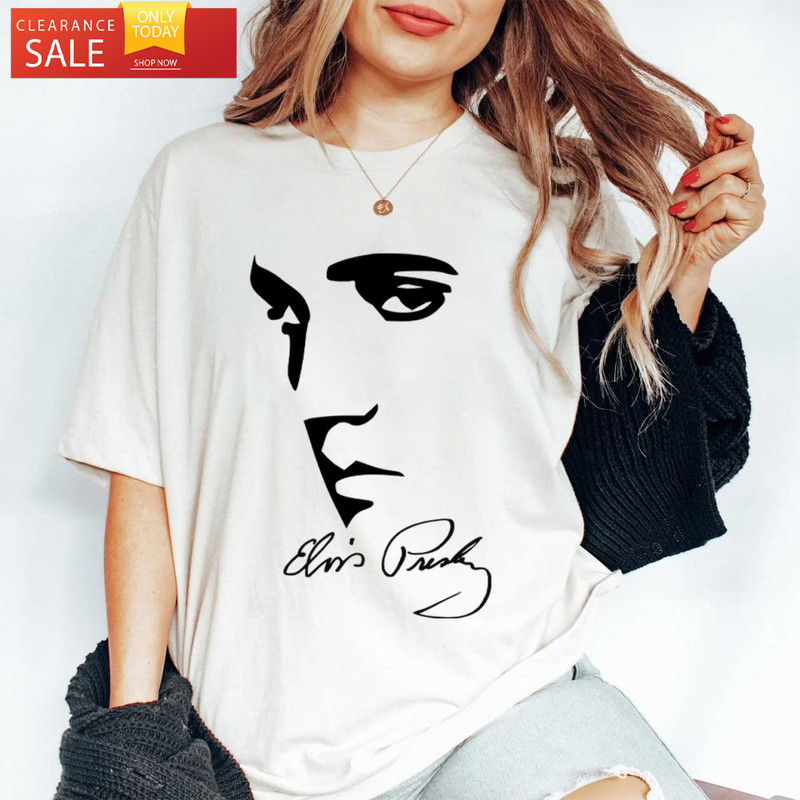 Elvis T Shirt Womens Gift for Elvis Presley Fan King Of Rock And Roll - Happy Place for Music Lovers.jpg