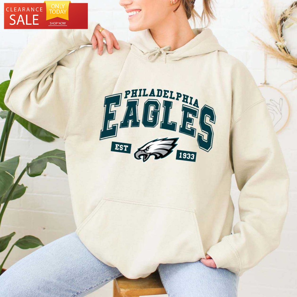 Est 1933 Eagles Hoodie Eagles Conference Championship Shirt - Happy Place for Music Lovers.jpg