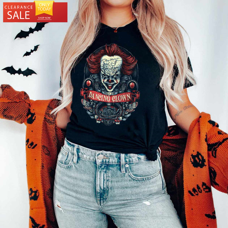 Halloween IT Shirt Meet The Dancing Clown Penny Wise - Happy Place for Music Lovers.jpg