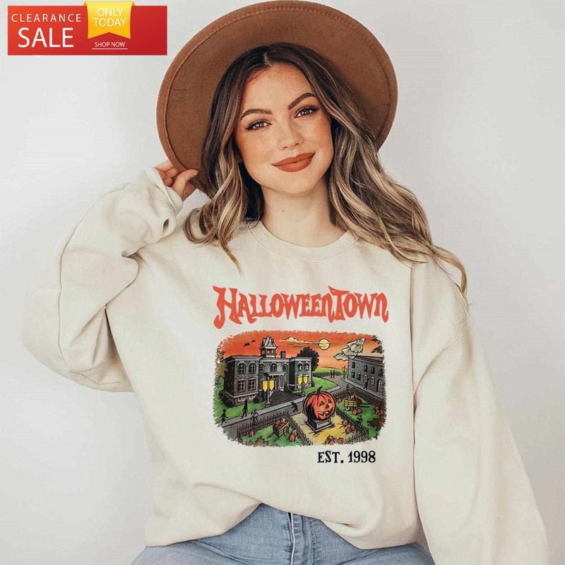 Halloweentown Est 1998 Sweatshirt Halloween Party - Happy Place for Music Lovers.jpg