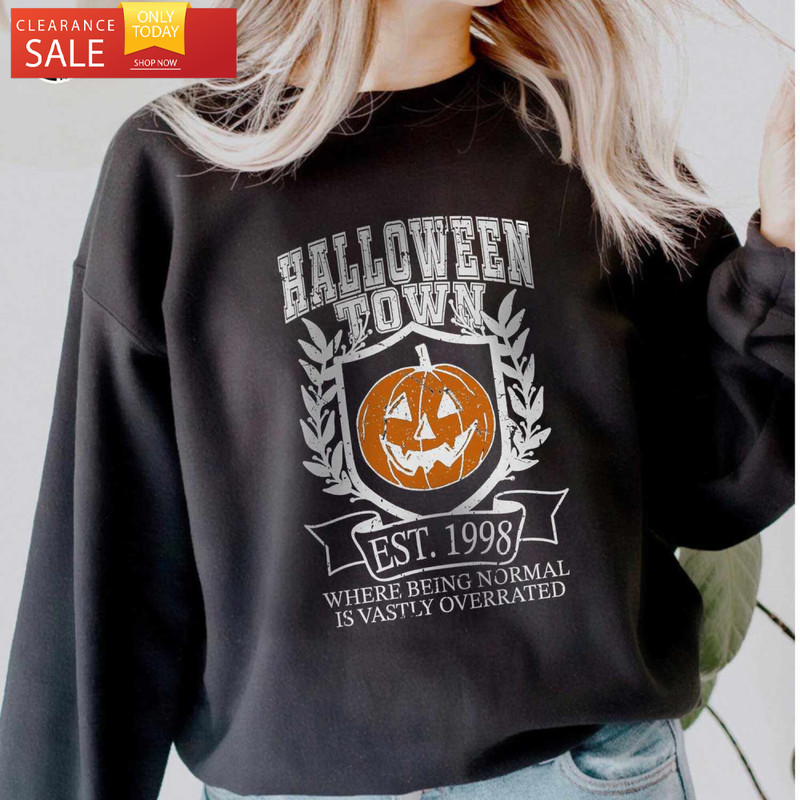 Halloweentown University Sweatshirt Fall Gift - Happy Place for Music Lovers.jpg