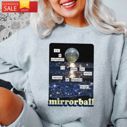 mirrorball taylor swift sweatshirt, taylor swift mirrorball album, taylor swift gifts to fans happy place for music lov