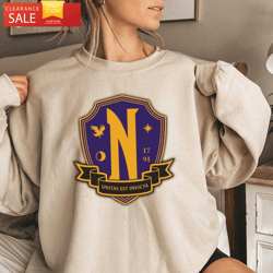 nevermore academy logo wednesday shirt addams family gift happy place for music lovers